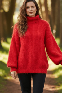 Cozy Turtleneck Knit Sweater