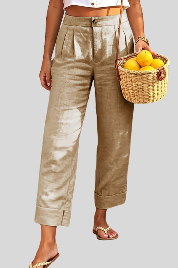Vacation Cropped Summer Pants Casual