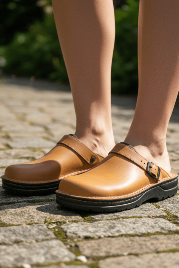 Orthopedic Leather Clogs