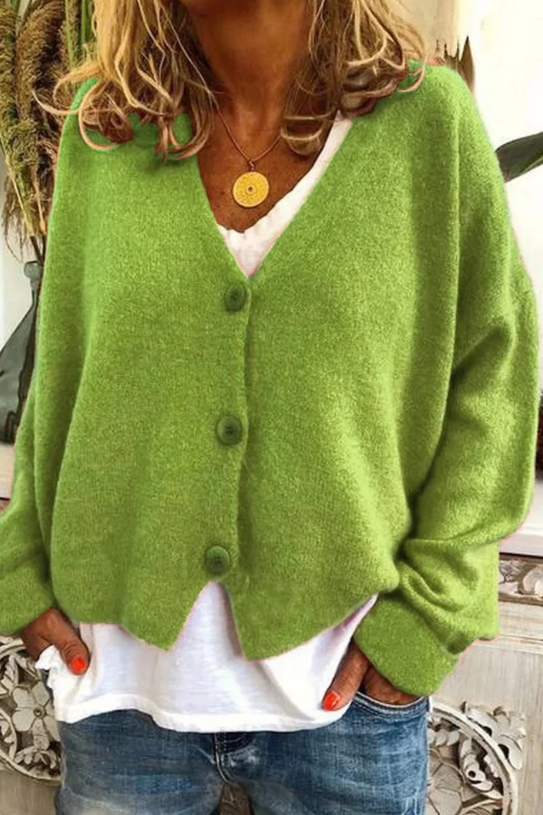 Cozy Knit Button Cardigan