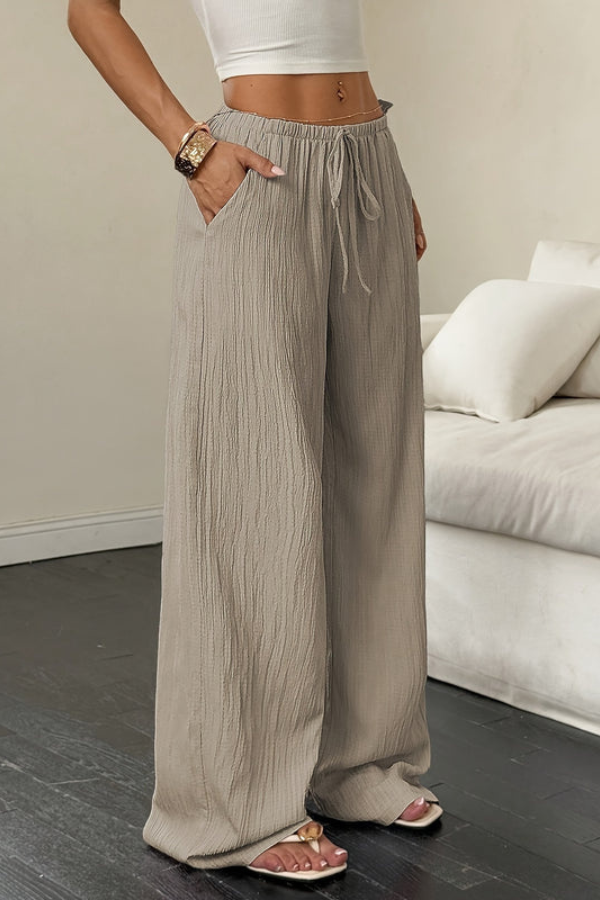 Vacation Cropped Summer Pants Wideleg