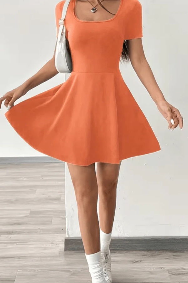 Sleek Bandeau Mini Dress