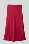 Elegant Satin High Waist Skirt