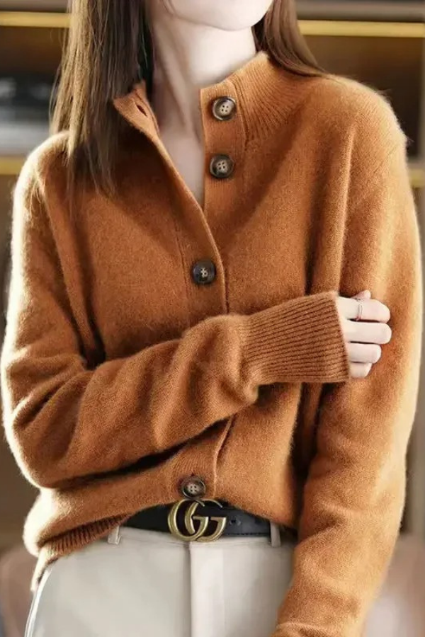 Cozy Knit Cardigan Button Front