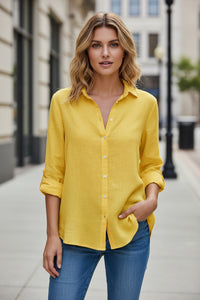 Relaxed Button Top