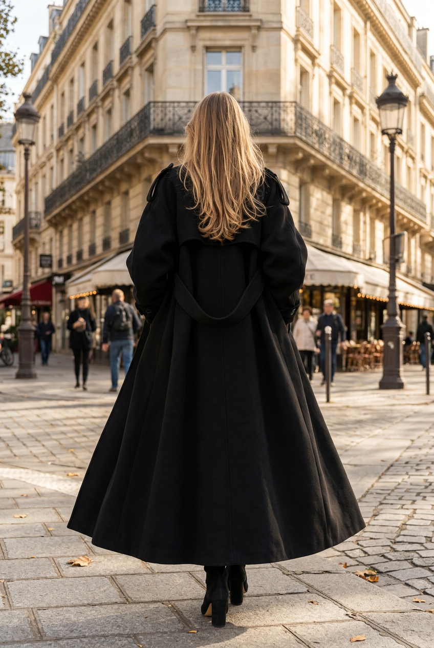 Long Belted Trenchcoat
