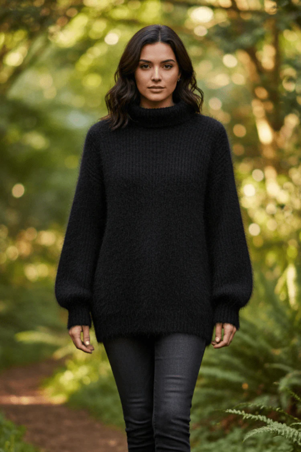 Cozy Turtleneck Knit Sweater