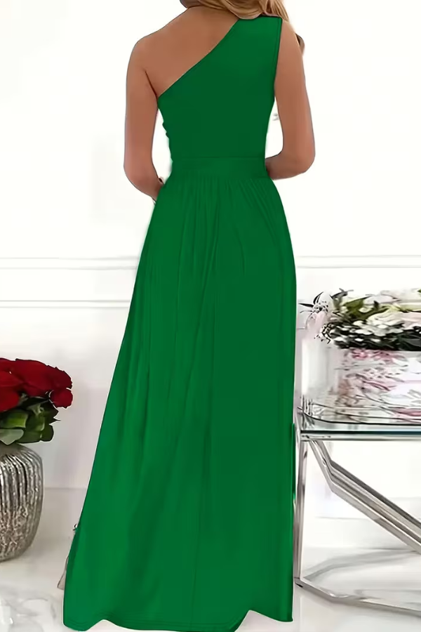 Sleek One Shoulder Maxi Dress