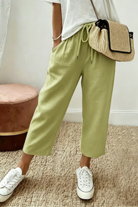 Chic Cropped Summer Pants Office
