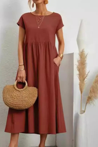 Relaxed A Line Pocket Dress