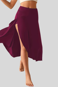 Active Front Slit Mini Skirt