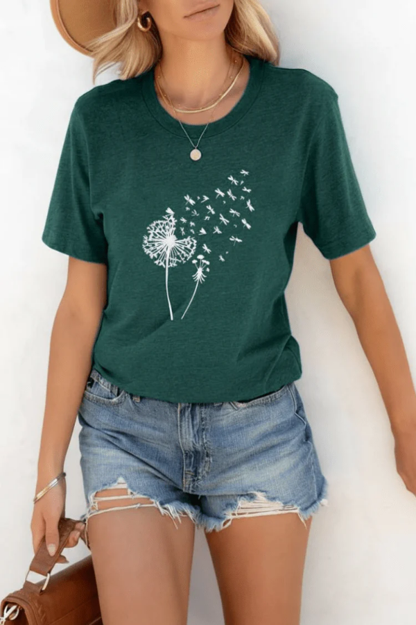 Soft Cotton Dandelion T Shirt