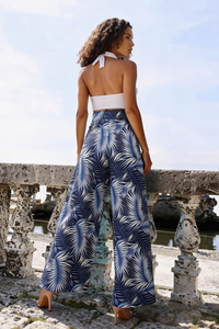 Tropisches Print Resort-Jumpsuit