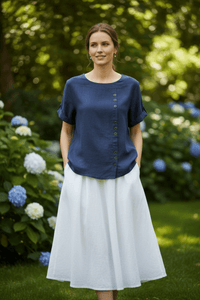 Minimal Round Neck Blouse