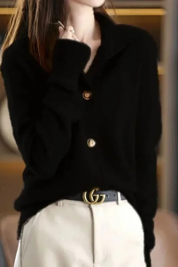 Cozy Knit Cardigan Button Front