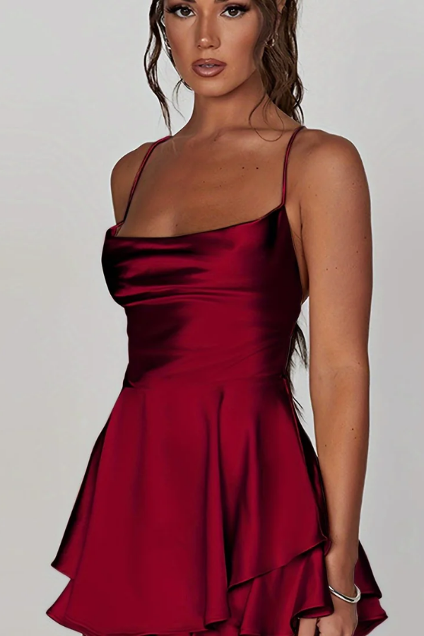 Backless Halter Neck Dress