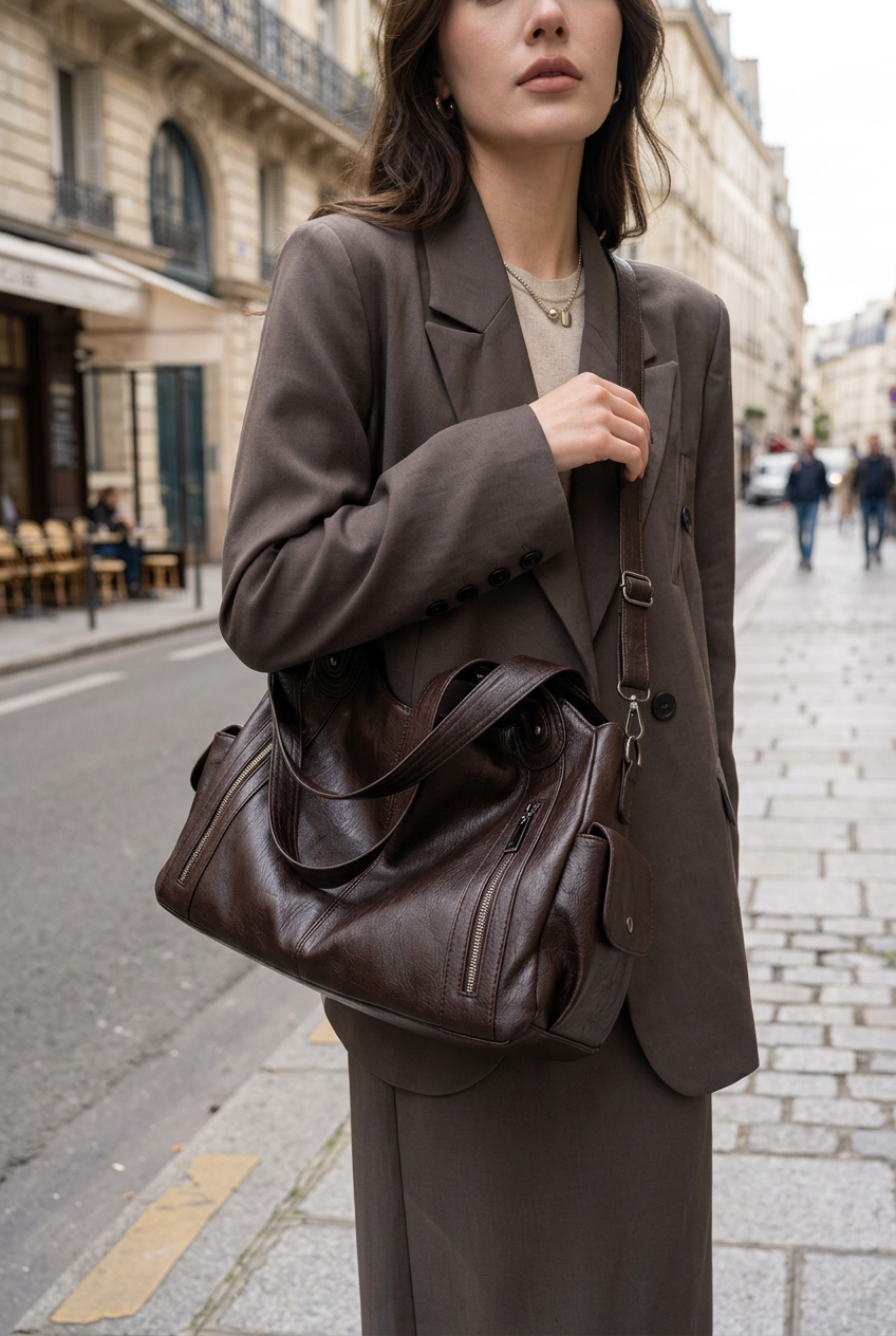 Spacious Shoulder Bag
