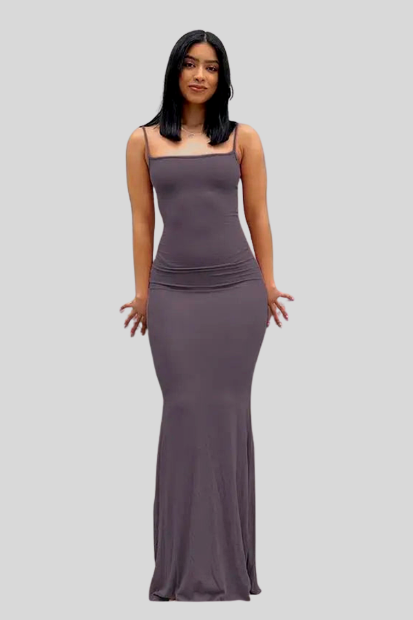 Luxury Halter Neck Keyhole Maxi Dresses