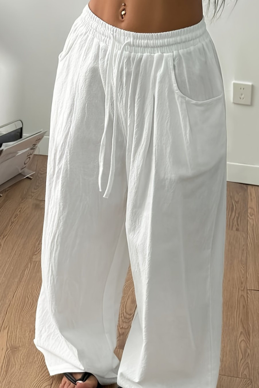 Bohemian Cropped Summer Pants Minimalist