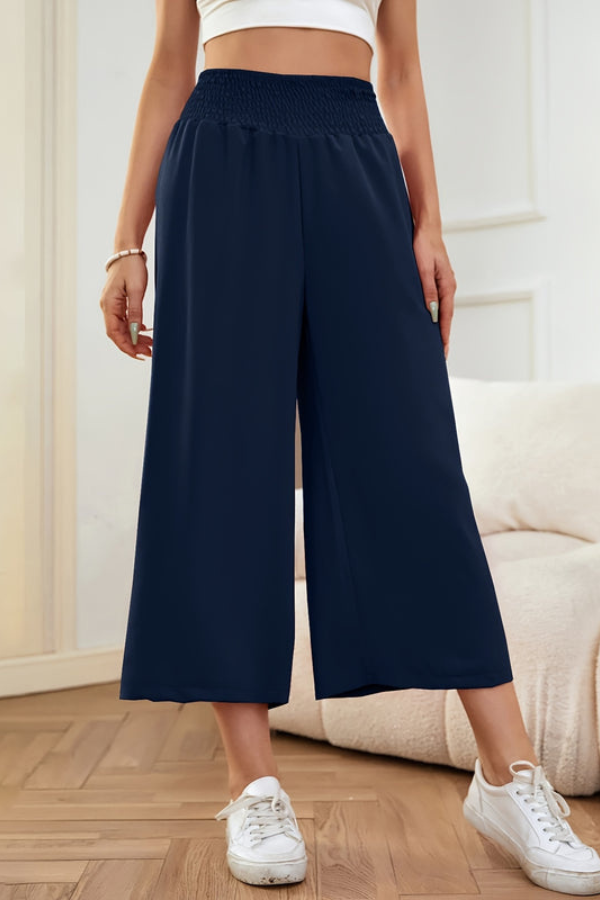 Chic Cropped Summer Pants Wideleg
