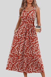 Printed Pocket Midi Sundress