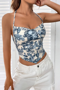 Floral Halter Neck Top