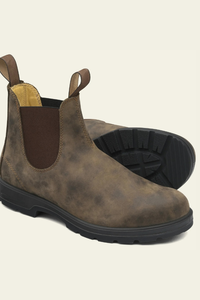 Rugged Leather Chelsea Boots