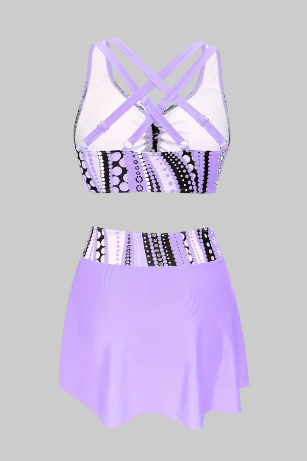 Vibrant Polka Dot Bikini Set