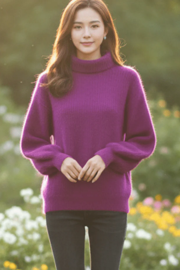 Cozy Turtleneck Knit Sweater