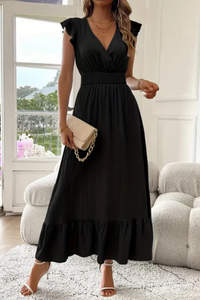 Airy Maxi Dress V Neck