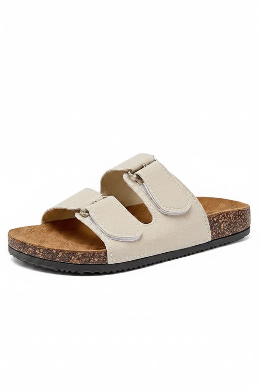 Double Strap Arch Support Slip On Slippers