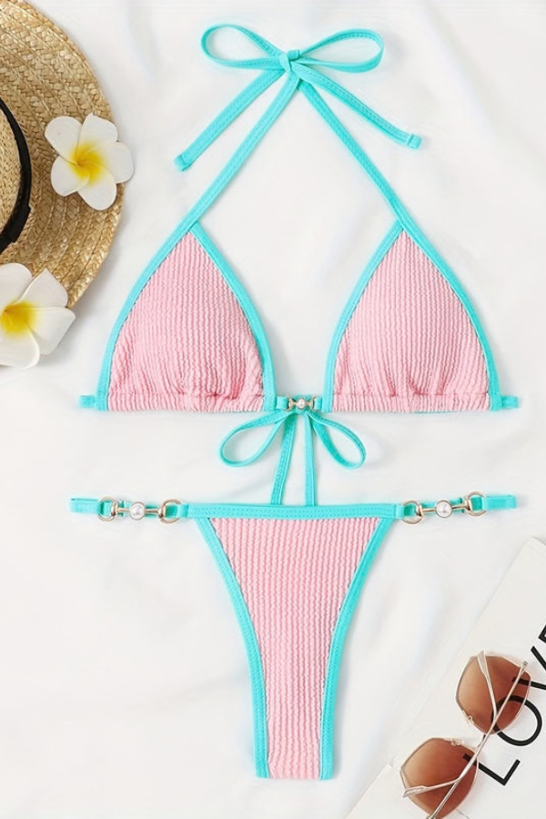Sleek Lace Bikini Set