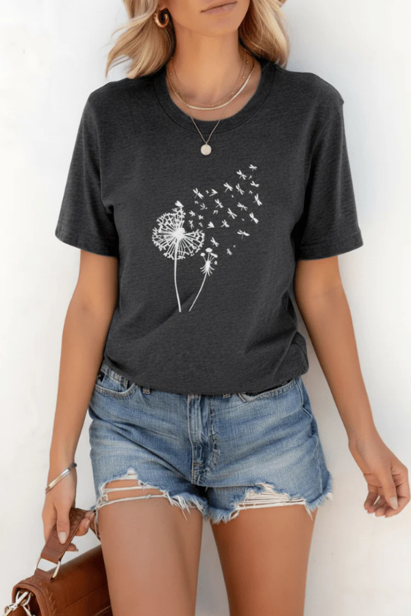 Soft Cotton Dandelion T Shirt