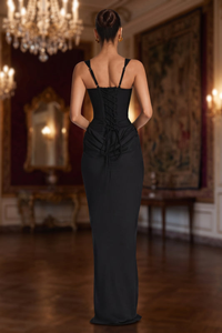 Elegantes Trägerlanges Anlasskleid