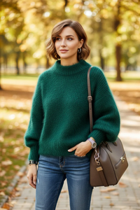 Cozy Turtleneck Knit Sweater