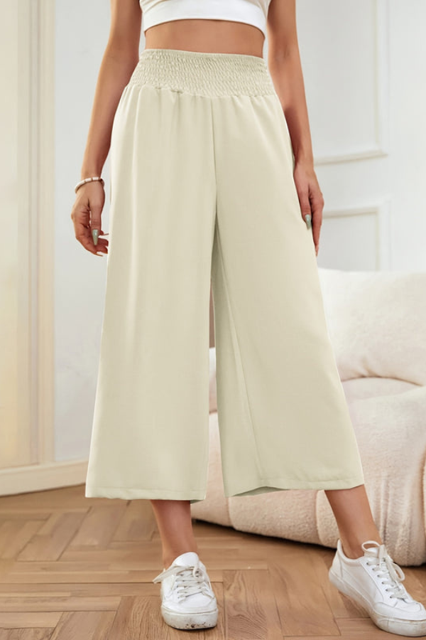 Chic Cropped Summer Pants Wideleg