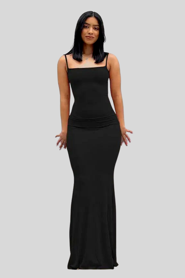 Luxury Halter Neck Keyhole Maxi Dresses