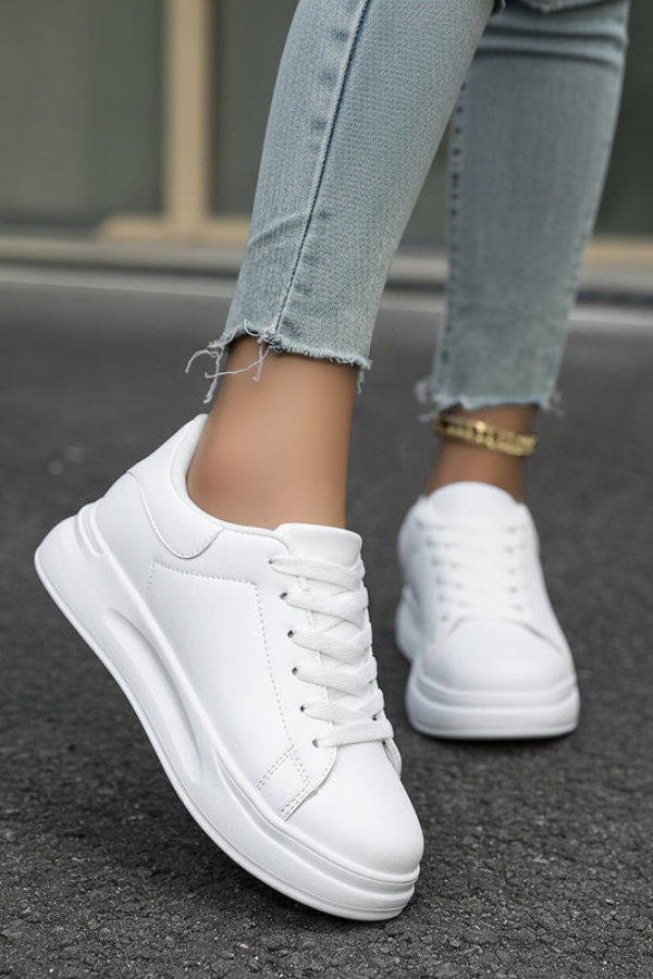 Cushioned White Sneakers