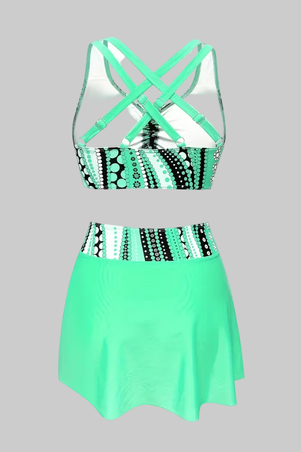 Vibrant Polka Dot Bikini Set