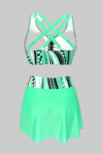 Vibrant Polka Dot Bikini Set