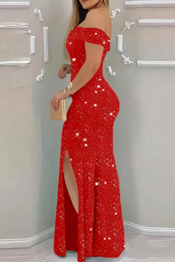 Glamorous Off Shoulder Maxi Dress