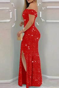 Glamorous Off Shoulder Maxi Dress