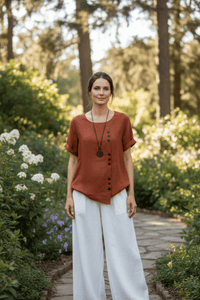 Minimal Round Neck Blouse