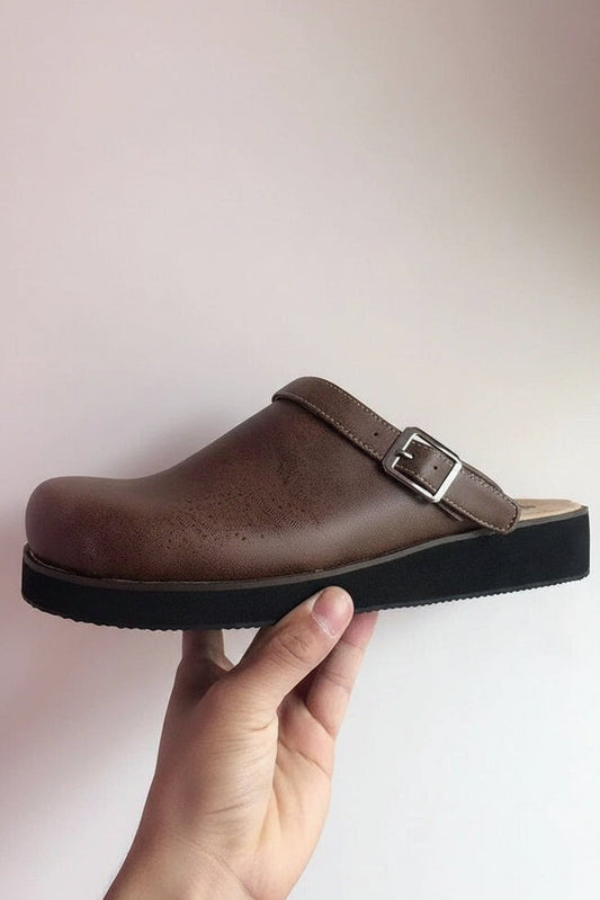 Orthopedic Leather Clogs
