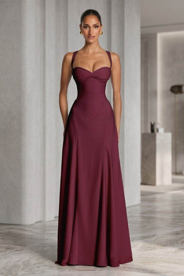 Traumhafte Eleganz Anlass Maxikleid