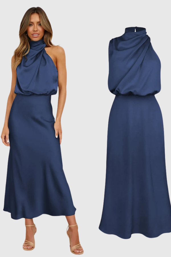 Elegant Sleeveless Evening Maxi Dress