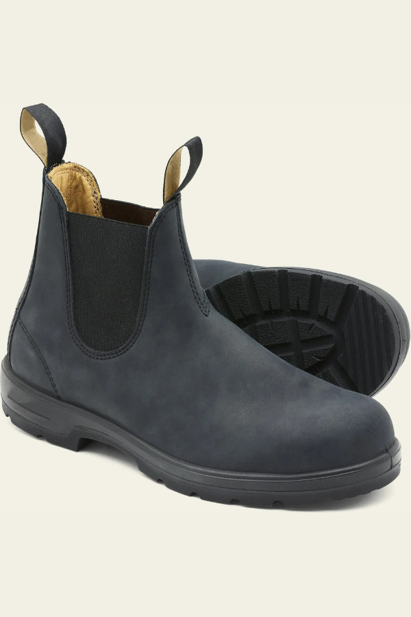 Rugged Leather Chelsea Boots