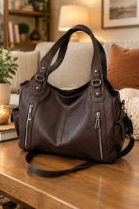 Versatile Shoulder Handbag with Spacious Compartments