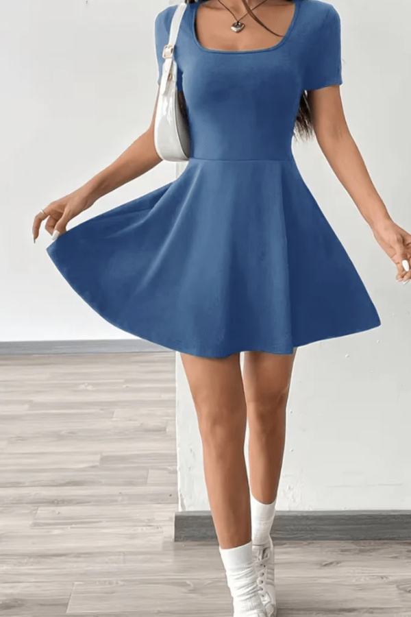 Sleek Bandeau Mini Dress