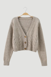 Cozy Knit Cardigan Cropped